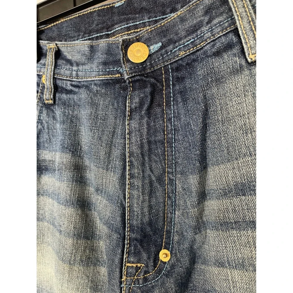 G-Unit Denim Company Baggy Jeans Mens 34x34 Blue Y2K Hip Hop Streetwear 5 pocket - Picture 9 of 14